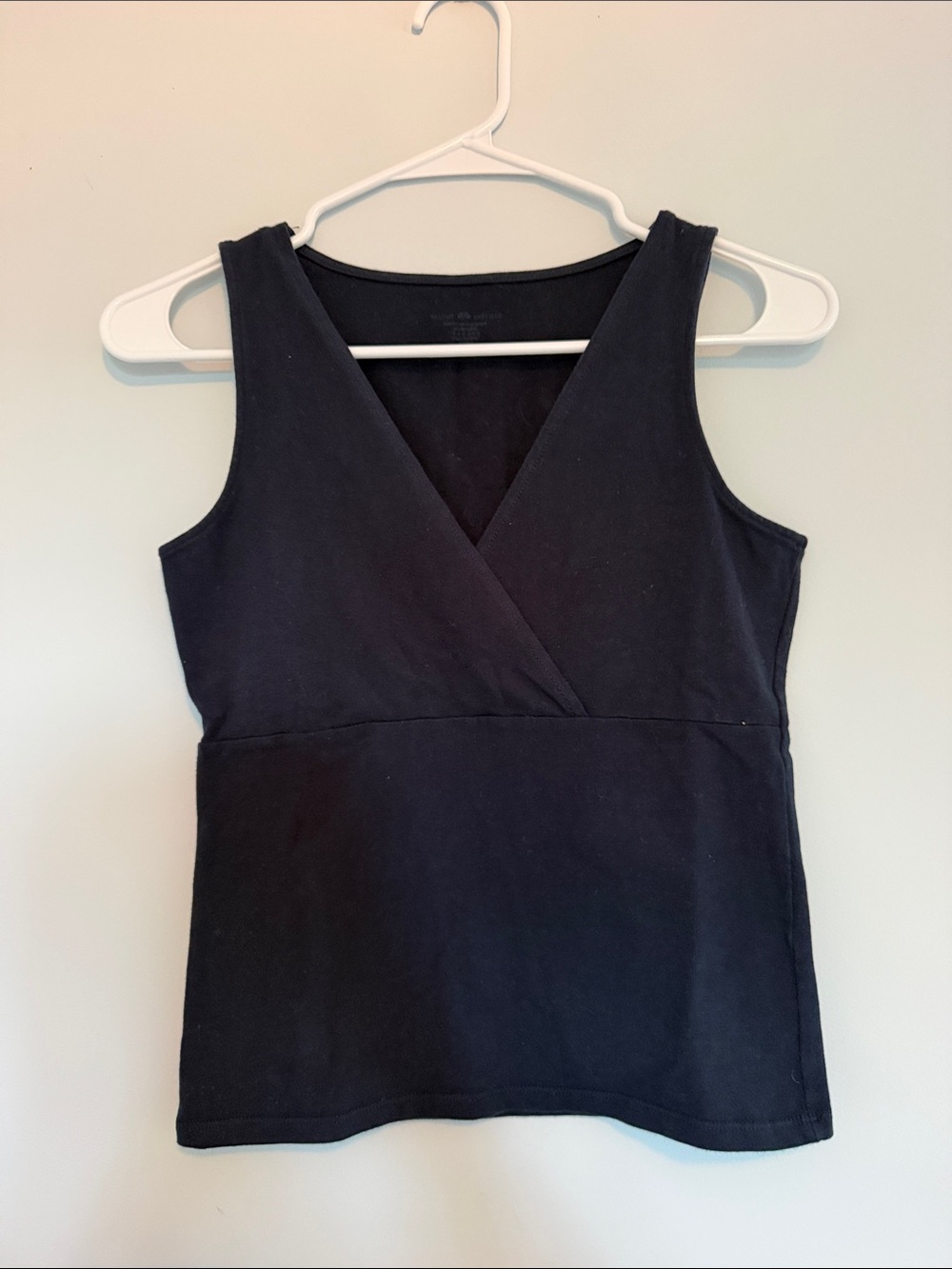 Brandy Melville Navy Wrap-Front Tank Top